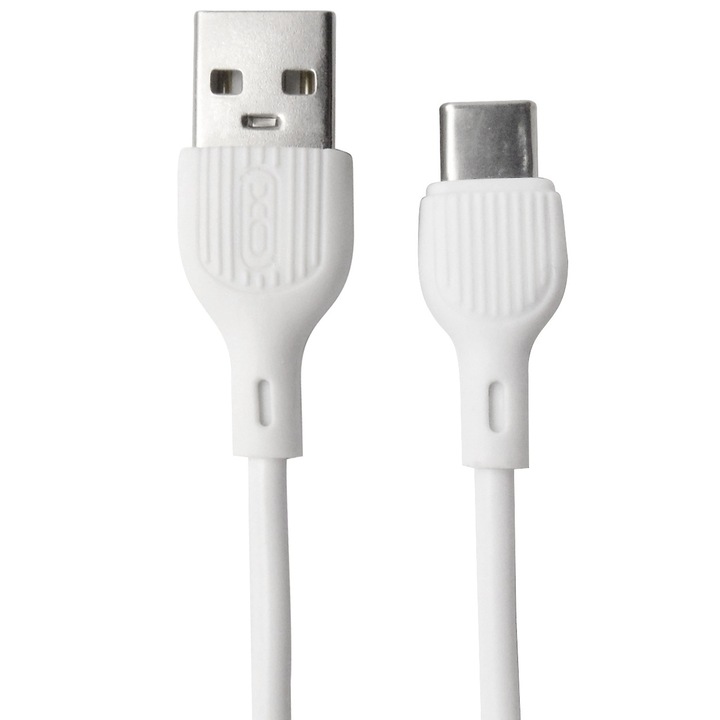 Кабел за данни/зареждане XO-NB200, тип C към USB, дълъг 2 м, бял
