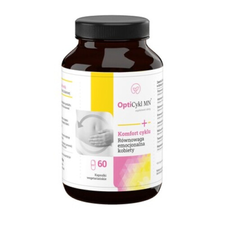 Supliment pentru reglarea ciclului menstrual OptiCykl MN, Naturday, 60 Capsule