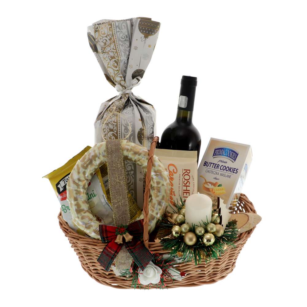 Cos cadou Craciun Baroc 8 Produse