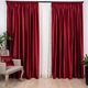 Комплект 2 пердета Hiko Comfy ярко червено кадифе 2x200x245см, с камъш