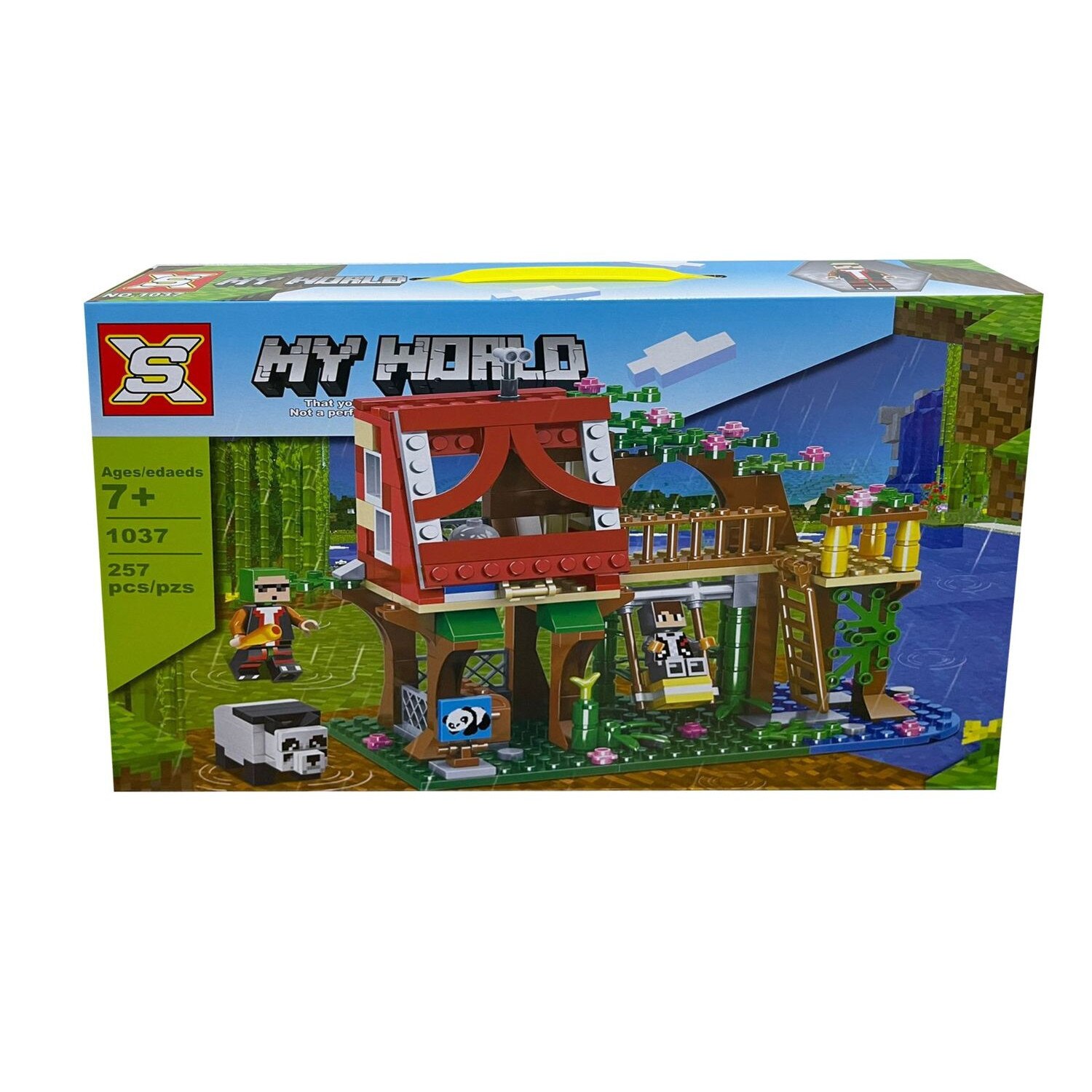Set de constructie SX, My World of Minecraft cu parti mobile, 257 piese