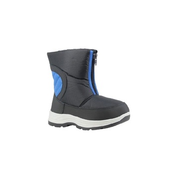 Cizme de zapada, imblanite, cu fermoar, gri inchis Cizme de zapada, imblanite, cu fermoar, gri inchis