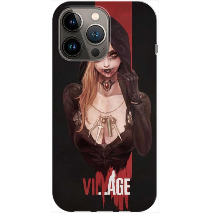 Калъф, съвместим с Apple iPhone 13 Pro Max модел Resident Evil Village, силикон, TPU, Vice versa