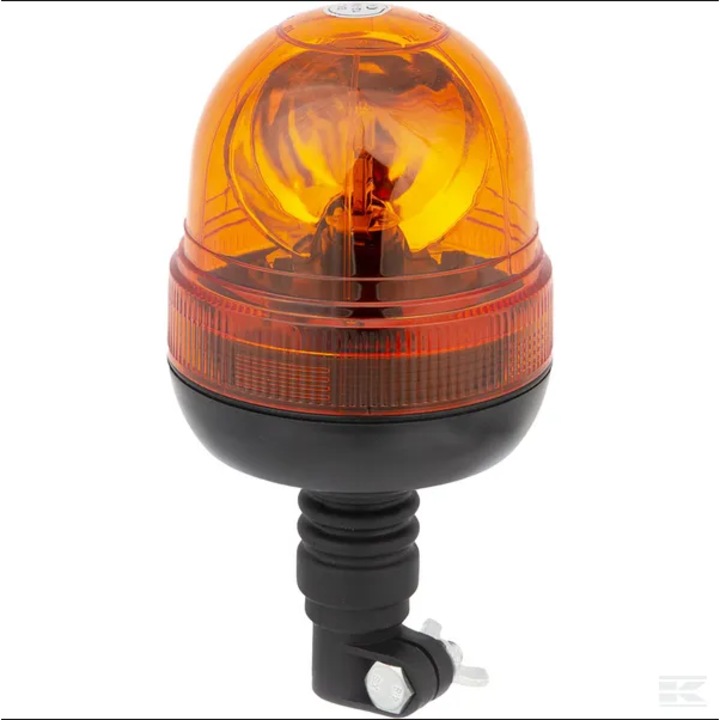 Girofar rotativ halogen 55W 12V galben montare pe picior diametru 127mmx240mm