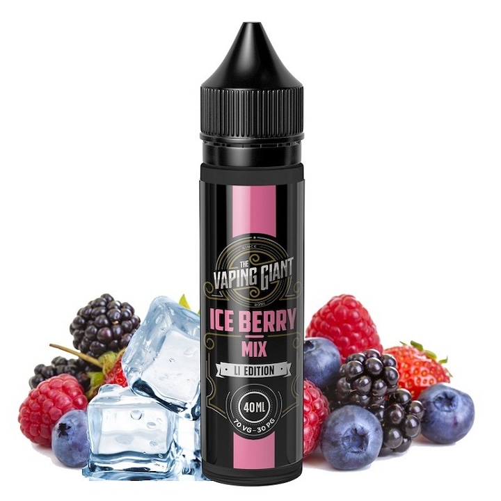 Lichid Tigara Electronica The Vaping Giant - Ice Berry Mix ,40ml ,0mg/ml