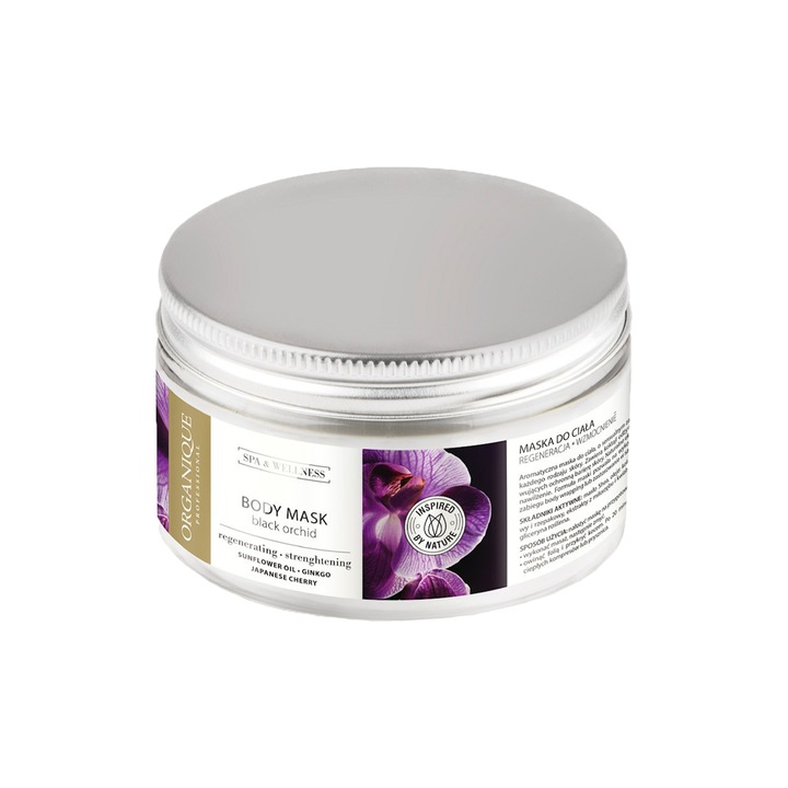 Masca corp orhidee neagra 450 ml