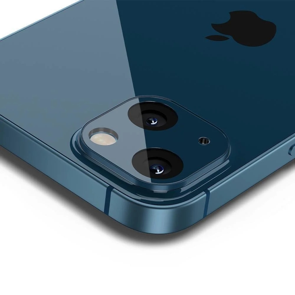 Set 2 folii sticla camera foto Spigen Optik compatibil cu iPhone 13/13 Mini Blue
