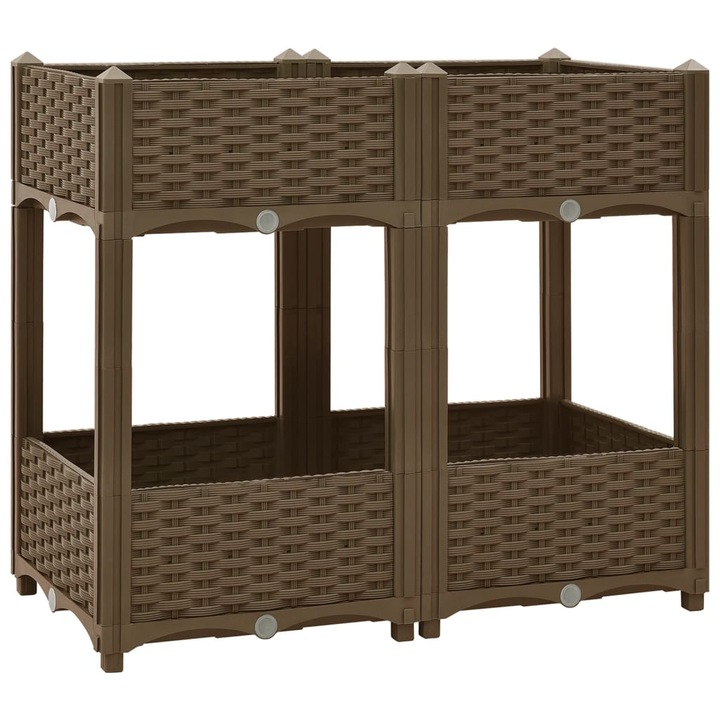 Strat inaltat vidaXL, 80x40x71 cm, polipropilena 6.8 kg 316520