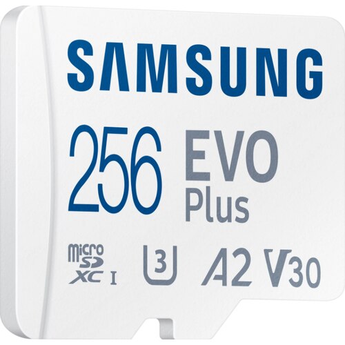Card de memorie Samsung Micro-SDXC EVO Plus 256GB, Class 10, UHS-I U3 + adaptor SD