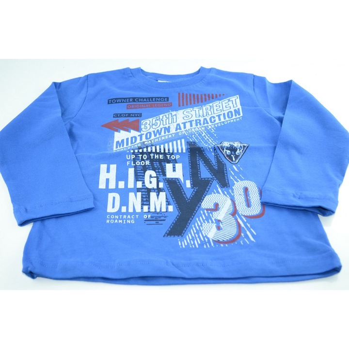 Bluza cu maneca lunga pentru baieti Wendee OZFB101644-1-122, Albastru 2400