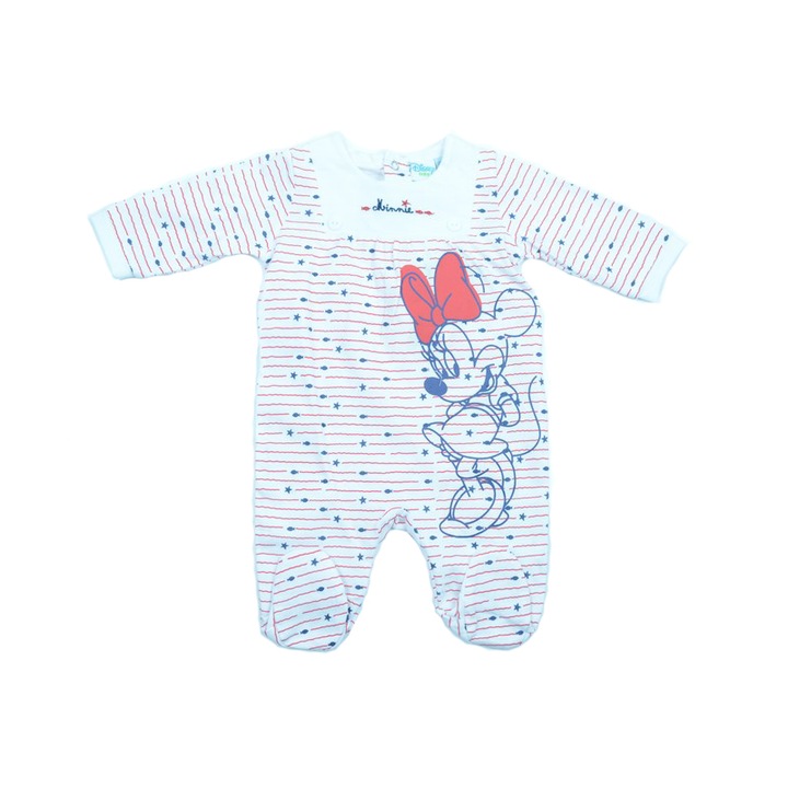 Salopeta fetite Sun City Minnie Mouse ER0173B, Multicolor, Alb