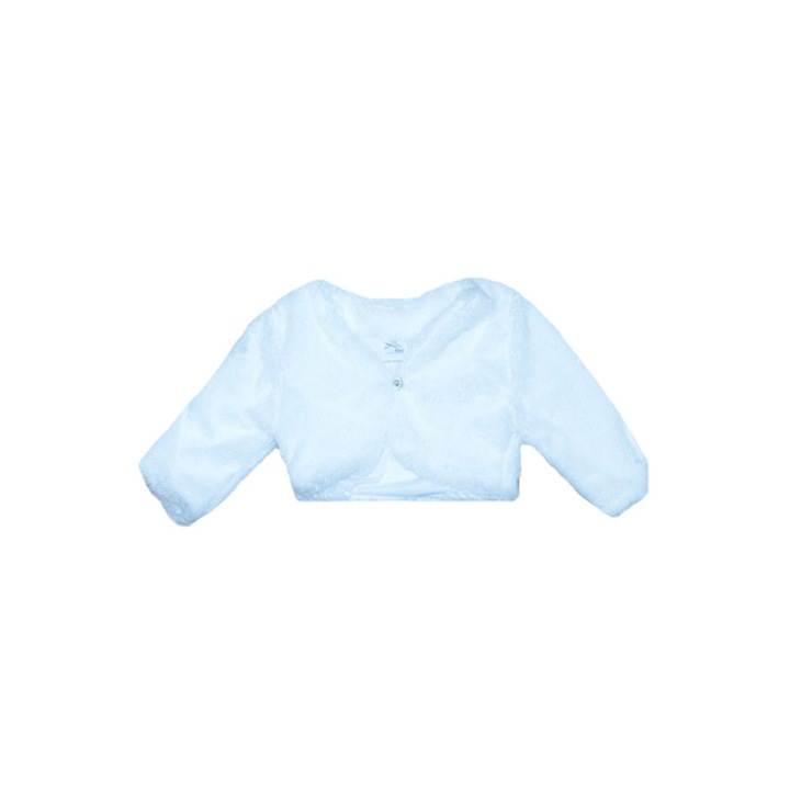 Bolero din blanita pentru fete Sara Line SRLN1-A-86-cm, Alb 17344