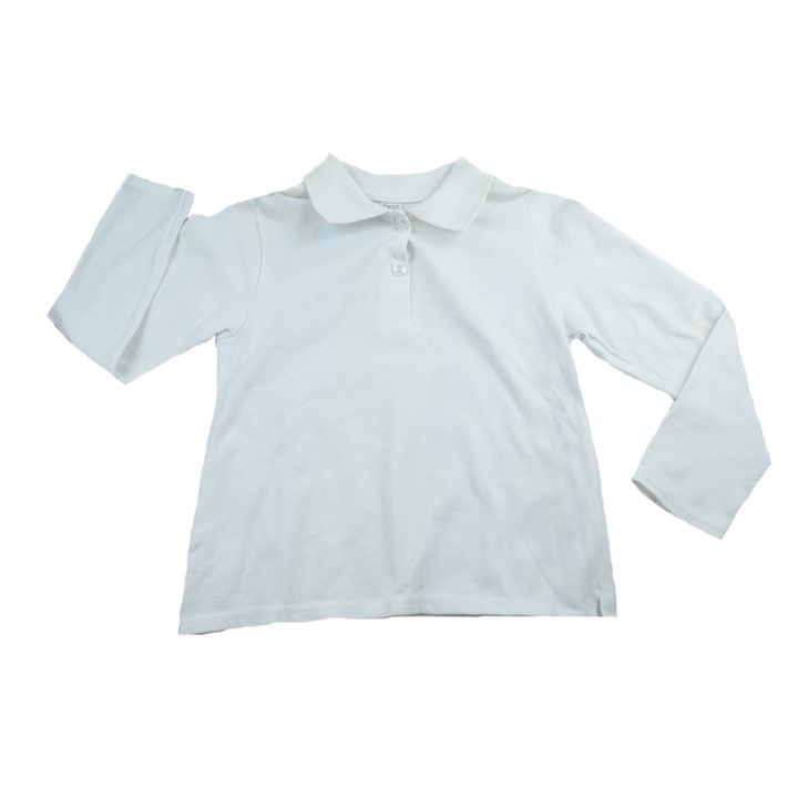 Bluza cu maneca lunga pentru baieti Karen KRN1-A-110, Alb 110 CM