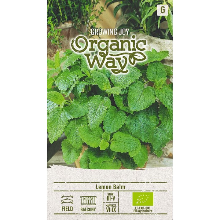 Seminte ecologice, Roinita, Organic Way, plic, 0.4 grame