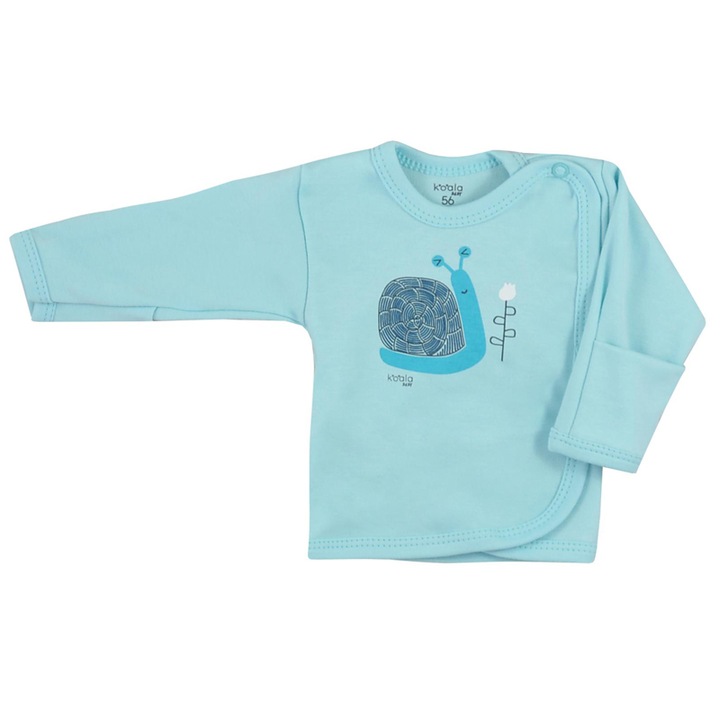 Bluza cu maneca lunga pentru baieti Koala Farma Turcoaz