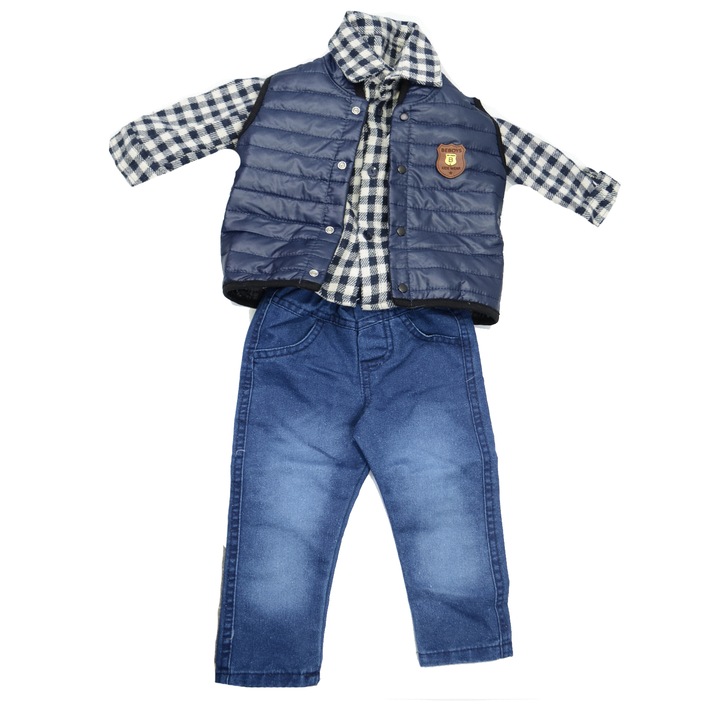 Compleu 3 piese pentru baieti Mini Junior BBW-1-80-5366, Bleumarin 58477