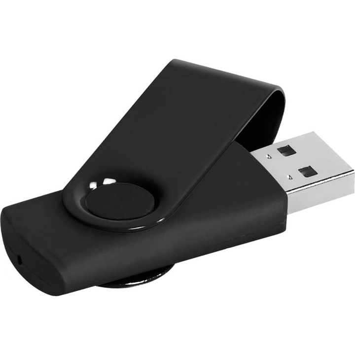 USB 2.0 флаш памет, 16 GB, черен, COR-BBL3704