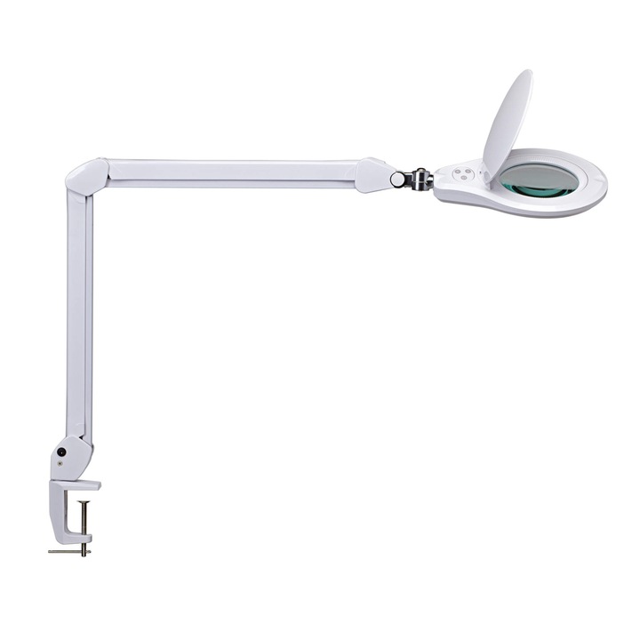 Lupa de marire, MAUL, Plastic/Metal, LED, Alb