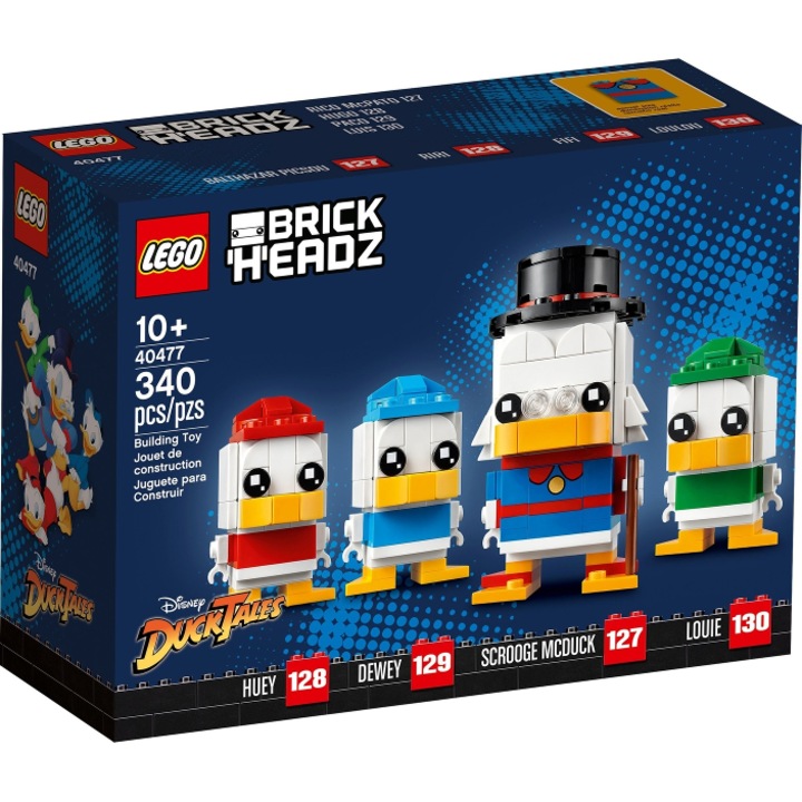 LEGO Scrooge McDuck, Huey, Dewey si Louie, 40477, 340 piese
