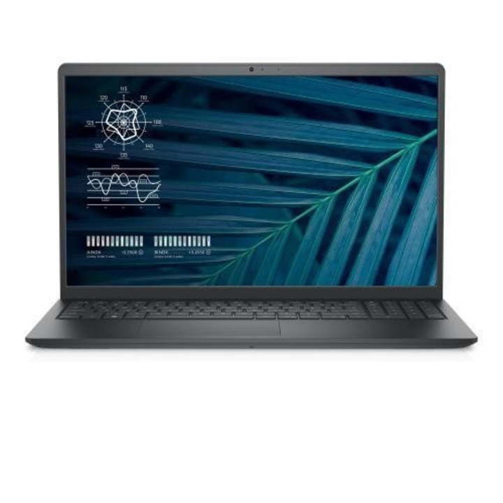 Dell Vostro 3515 laptop, AMD Ryzen 7 3700U, 15,6, 8 GB, 512 GB SSD, AMD Radeon RX Vega 10, Linux, szénfekete színű