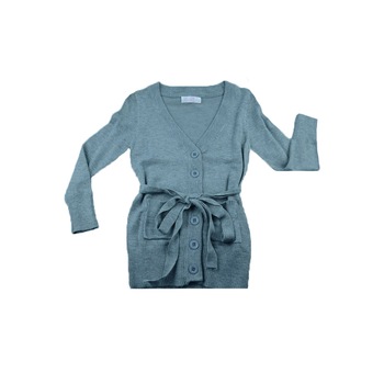 Cardigan cu maneca lunga pentru fete Kids Star KSC-01-104, Gri 104 CM Cardigan cu maneca lunga pentru fete Kids Star KSC-01-104, Gri 104 CM