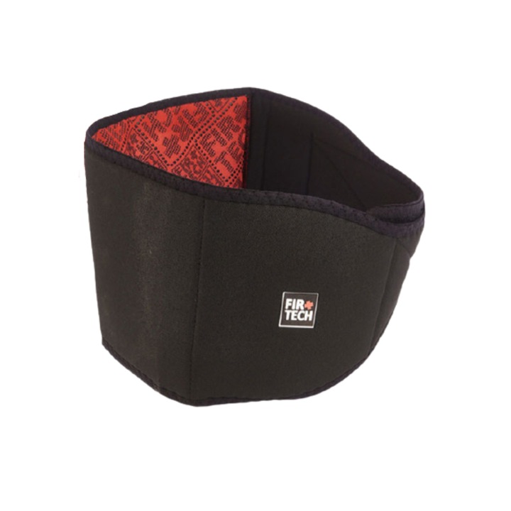 Centura ajustabila lombara, FIRTECH, 91460, negru, velcro, bio-ceramic, S EU
