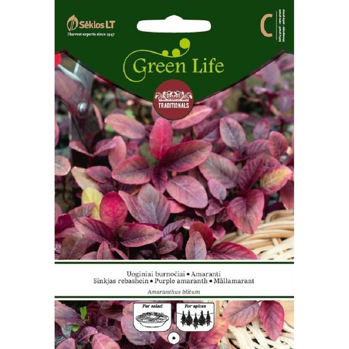 Seminte, Amarant Purple, Green Life, plic, 1 gram