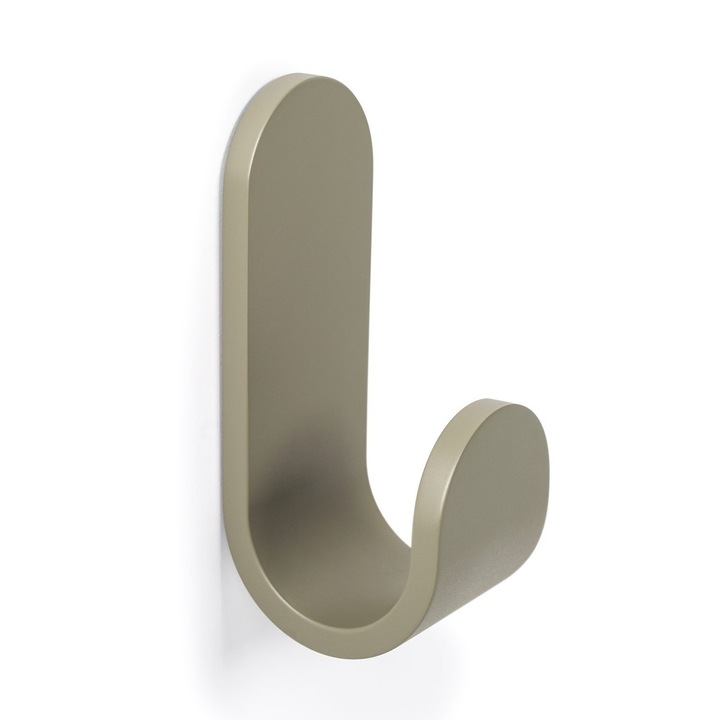 Agatatoare cuier Tok, finisaj gri muschi, 40x100x47 mm