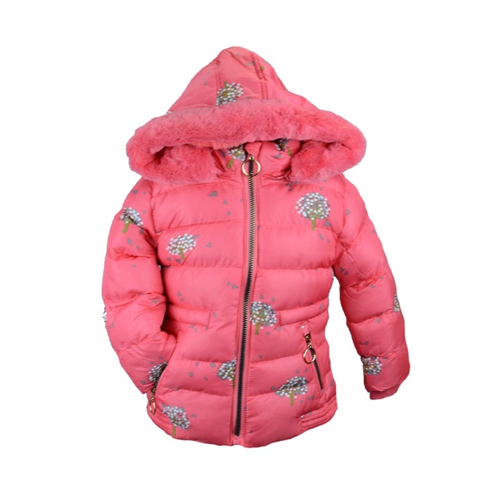 Happy House párnázott kabát lányoknak B-07RZ2-86-cm, rózsaszín 86 CM