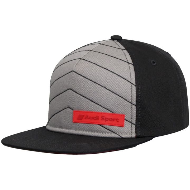 Audi Sport sapka, snapback, fekete/szürke, AUDI34