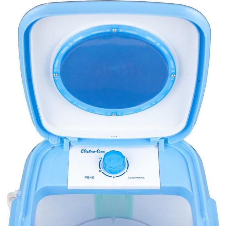 Роторна пералня PB 40-8 Electro-Line, 4 кг, 180 W, Бяло-Синя