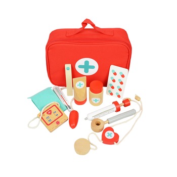 Trusa din lemn de prim ajutor pentru Micul Doctor Trusa din lemn de prim ajutor pentru Micul Doctor