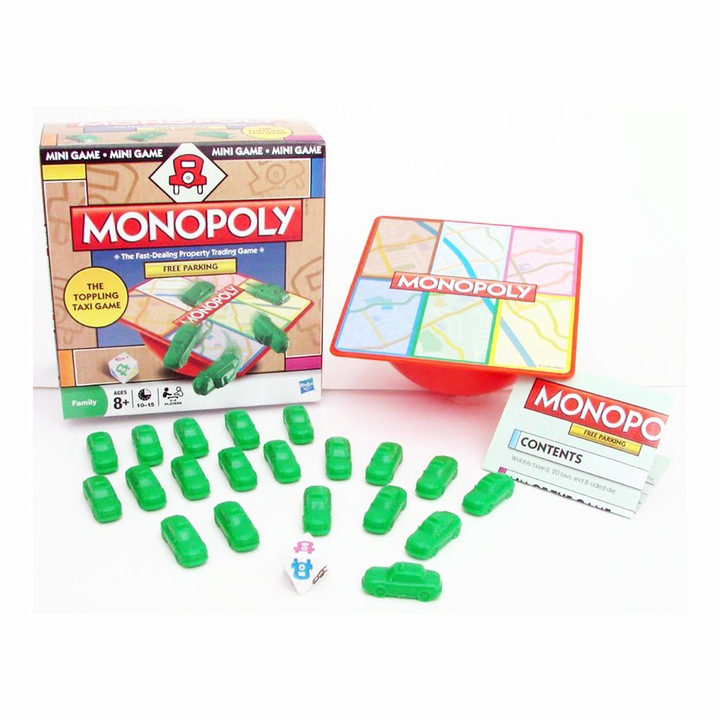 Gyermek társasjáték Hasbro Monopoly 438113 3-45, Ingyenes parkolás, 2-4 játékos, 10-15 perc, 8 év felett