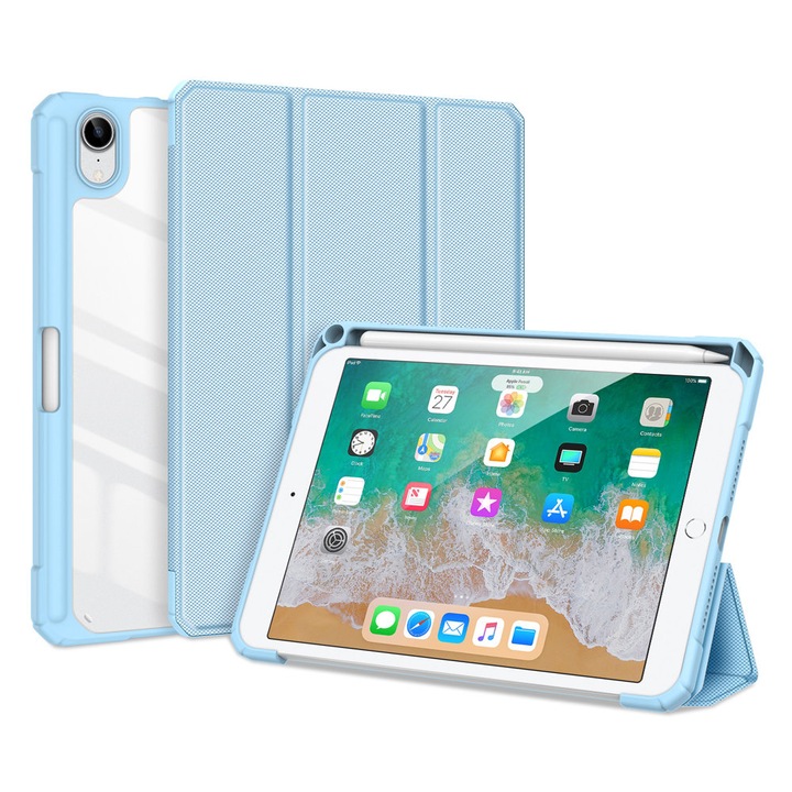 Калъф DuxDucis Toby Armored Tough Smart Cover за Apple iPad mini 6, 2021, Blue