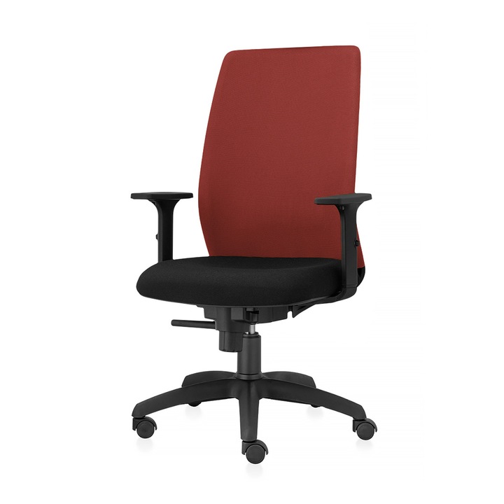 Scaun ergonomic de birou TRAFFIC CHAIRS CONCEPT NET ECO, sezut Negru, spatar tip NET MARO, brate reglabile, mecanism multiblock, suport lombar reglabil