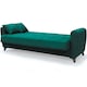 Canapea extensibila cu lada depozitare Modella Paris 215x80x80 cm, Verde