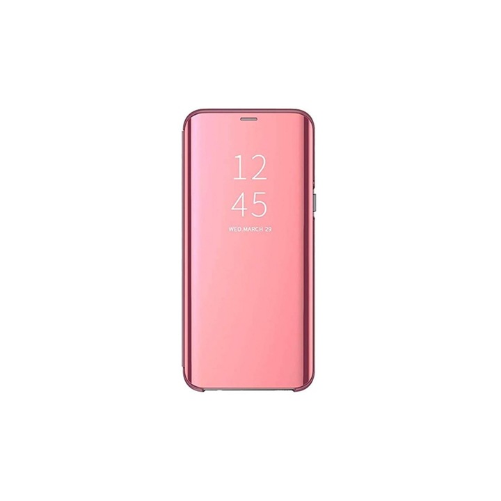 Samsung Galaxy S9, Clear View, калъф Rose Gold