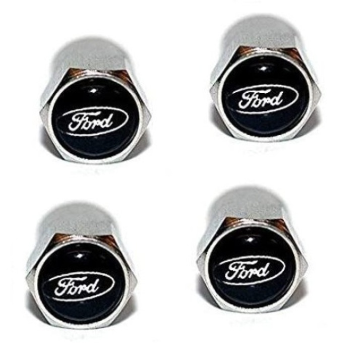Комплект от 4 хромирани капака на клапаните Ford