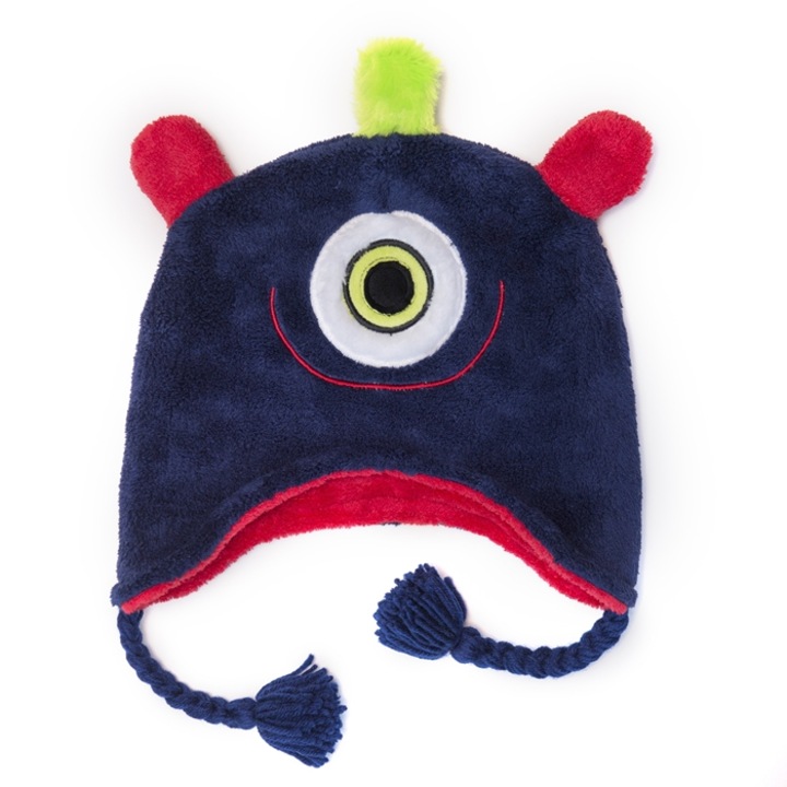 Caciula Calduroasa Reversibila, UPF50+, FlapJack, Rosu/Albastru