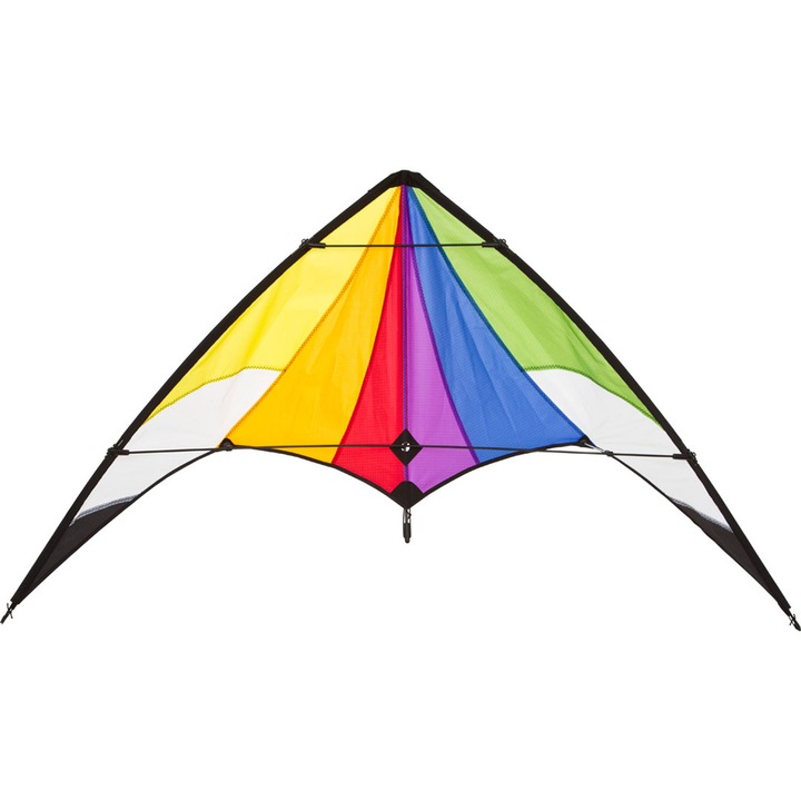 Хвърчило Invento HQ Stunt kite Orion Rainbow, Многоцветно, 140x74 см., с 2 линии за управление