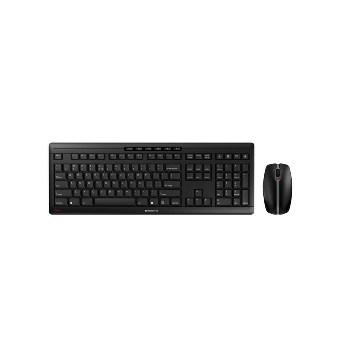 Kомплект безжична клавиатура с мишка CHERRY STREAM Desktop Recharge, Черен