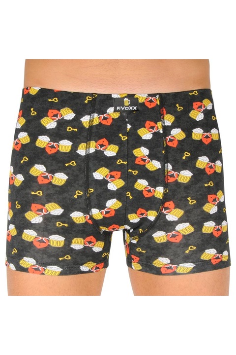 Boxeri barbati Beer Love, VoXX, Bumbac/Elastan, XL, Multicolor