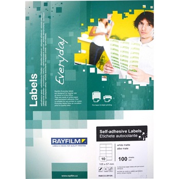 Etichete autoadezive alb mat Rayfilm Everyday 10 buc / A4, dimensiuni 105x57mm Etichete autoadezive alb mat Rayfilm Everyday 10 buc / A4, dimensiuni 105x57mm