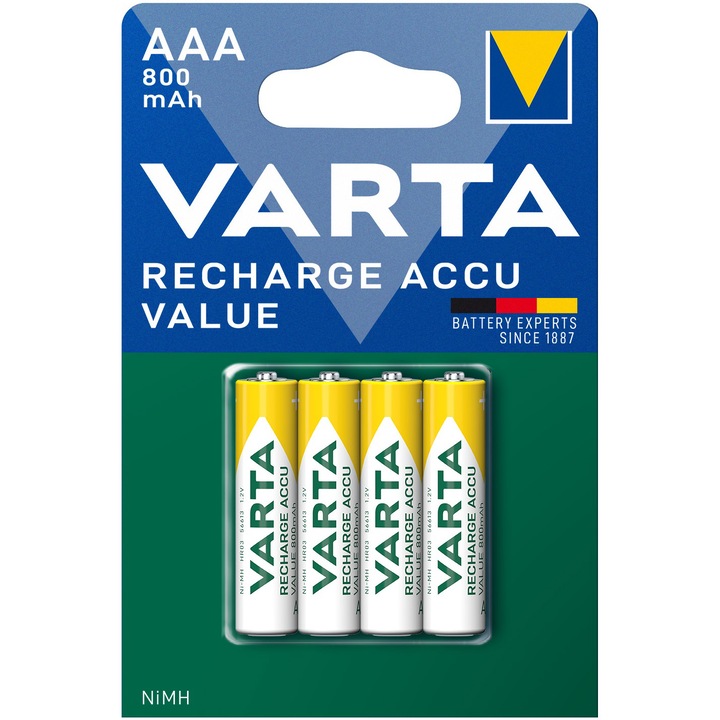 Батерии Varta AAA 800mAh, 4 бр