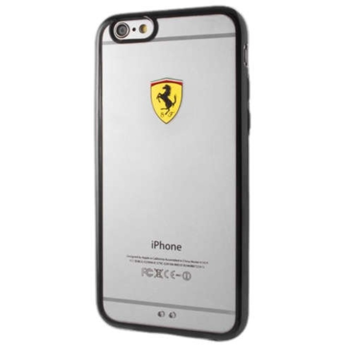 Калъф за телефон, Ferrari, FER000198, съвместим с Apple iPhone 6 Plus/ 6s Plus, прозрачен