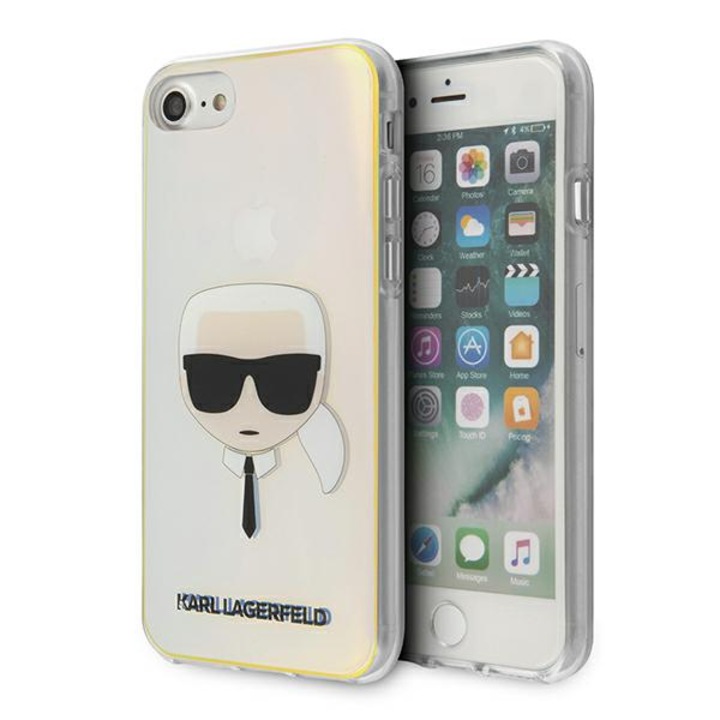 Husa telefon, Karl Lagerfeld, KF000495, compatibil cu Apple iPhone SE 2020, Multicolor