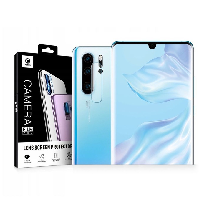 Фолио за камера за Huawei P30 Pro/P30 Pro New Edition, Mocolo Full Clear Camera Glass, Clear