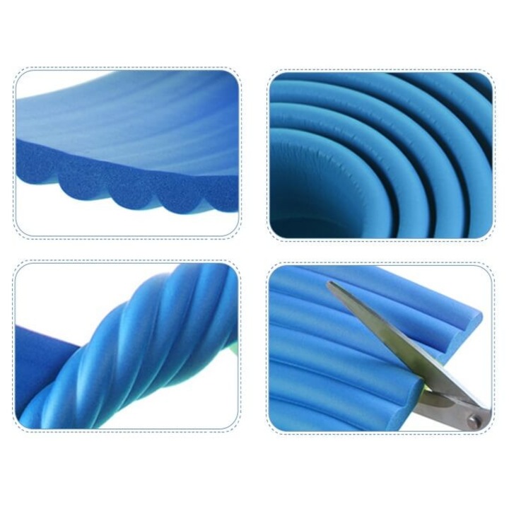 Védőszalag, Empria, többfunkciós széles, 8x0,8x200 cm, Kék