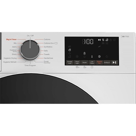 Uscator de rufe GRUNDIG GTP5823GN, Pompa de caldura, 8 kg, 15 programe, Clasa A++, Alb