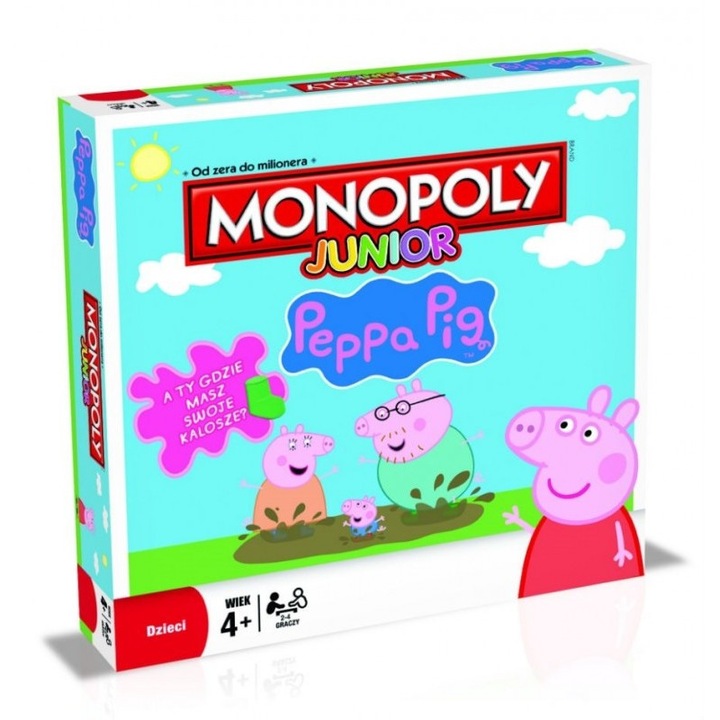 Hasbro Monopoly junior peppa malac magyar nyelvű